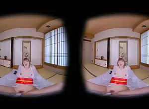 Asian small-titted spirit of evil VR making love bracket